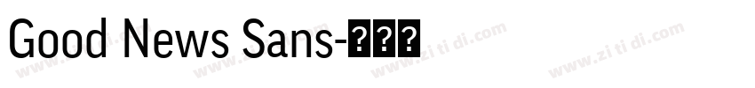 Good News Sans字体转换